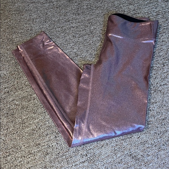 Heroine Sport Metallic Rosegold Leggings - Picture 6 of 9